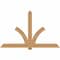 Ekena Millwork Redmond Smooth Timber Gable Bracket, Western Red Cedar, 84"W x 53"H x 3 1/2"D x 5 1/2"F, 15/12 Pitch GBW084X53X0406RED00SWR - alternate 1